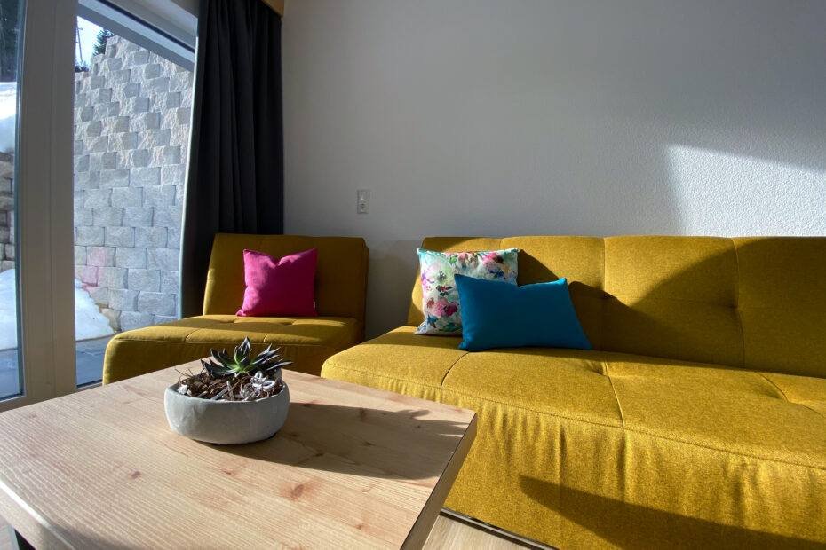Wohn-/Essbereich | Apartment Bergli für 6-8 Pers. | ca. 85 m²